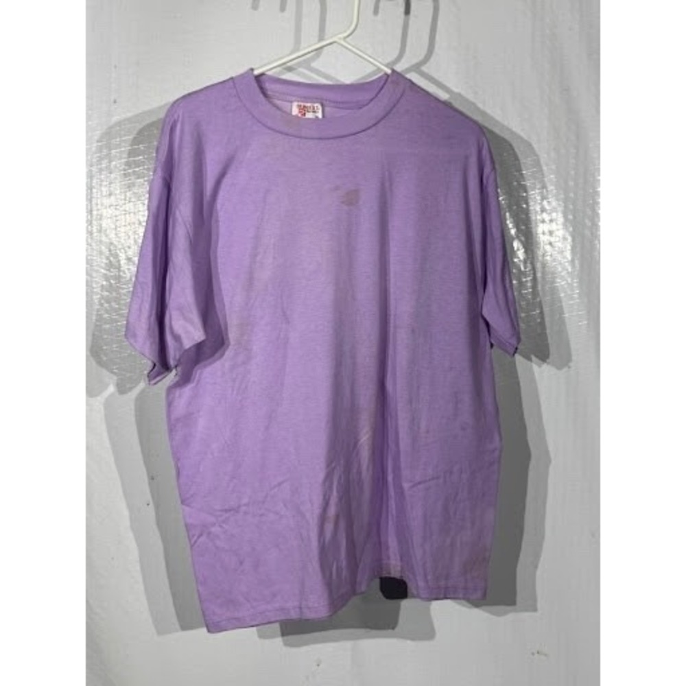 Vintage Sunbelt Sportswear Blank T-Shirt Men's XL Lavender Purple Distressed
